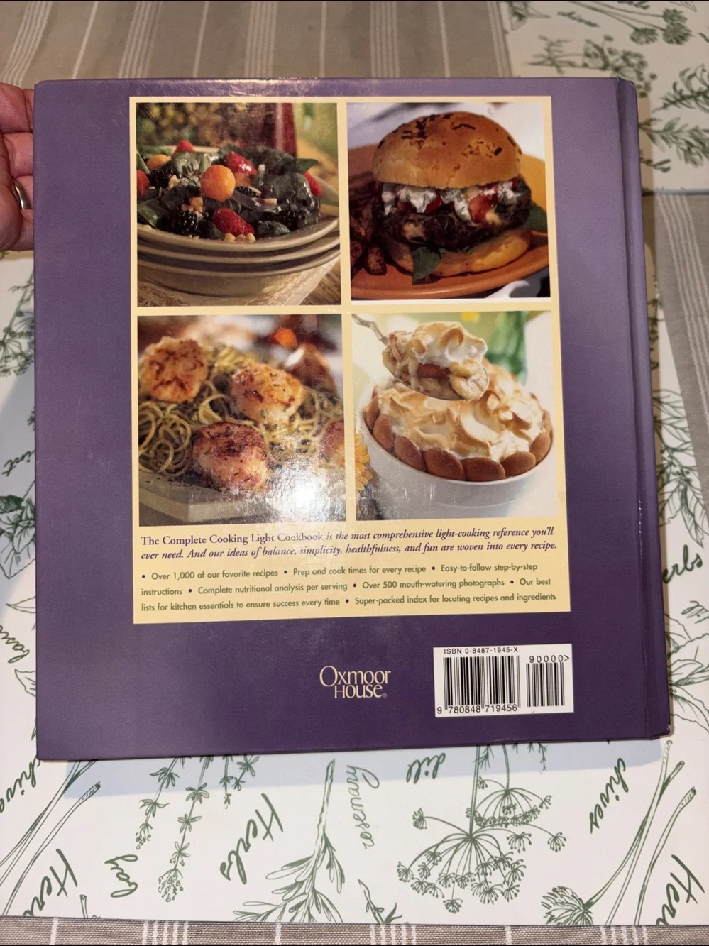 Vintage The Complete Cooking Light Cookbook (2000 Hardcover) EUC